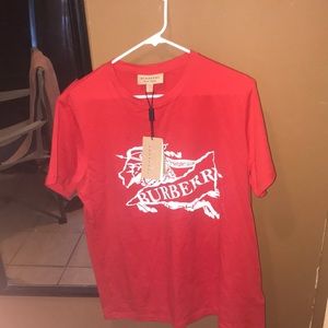 Red Burberry Shirt